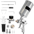 Performance Spray Paint, Fluid Coat Spray Clear/Top Automotive & Primer, Gravity Sets, Gun, 1.3/1.7mm Touch-Up Tip Aluminum Auto Stainless 1000cc SKYSHALO HVLP for Feed with Cup High Gun