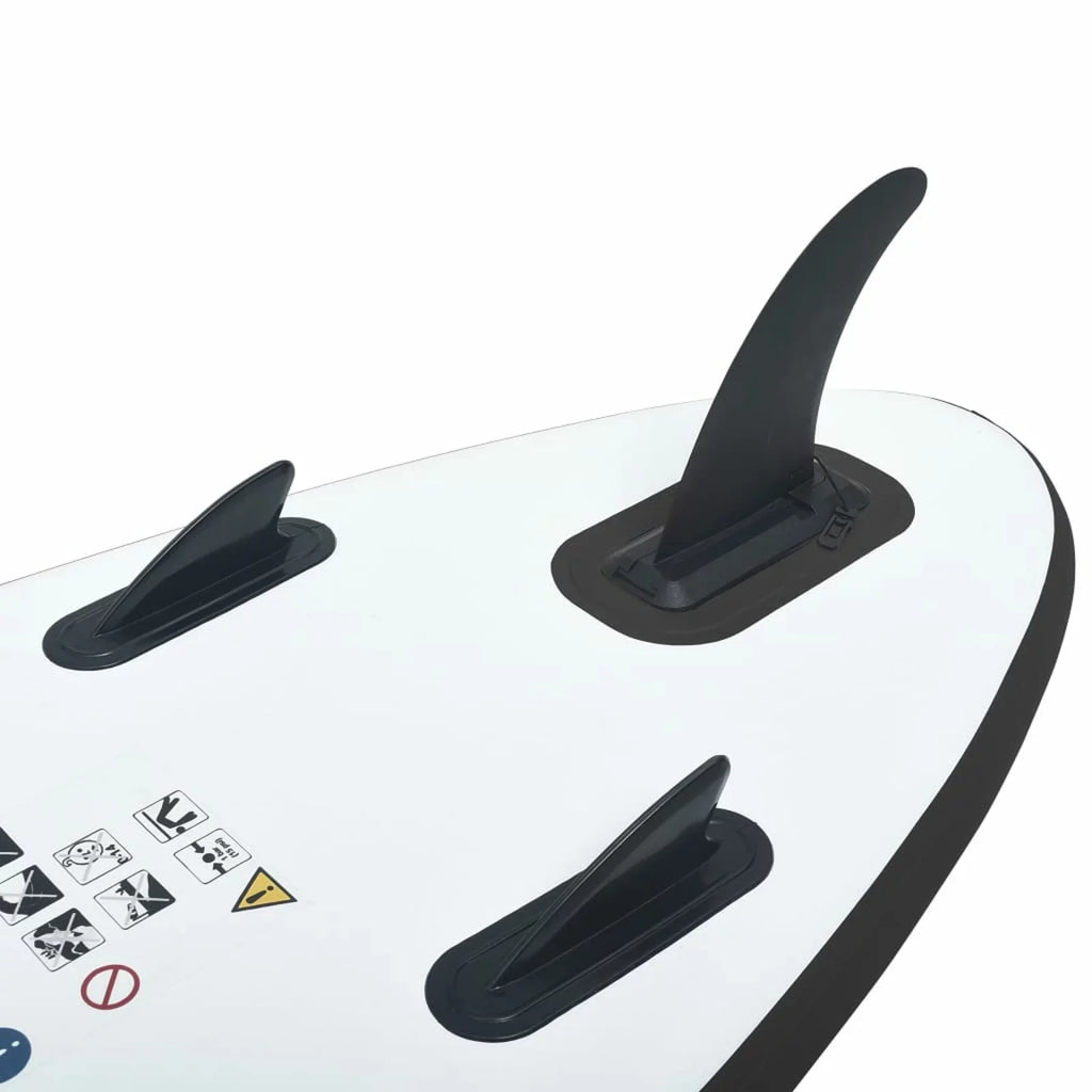 White Black OWSOO and Board Inflatable Paddle Set