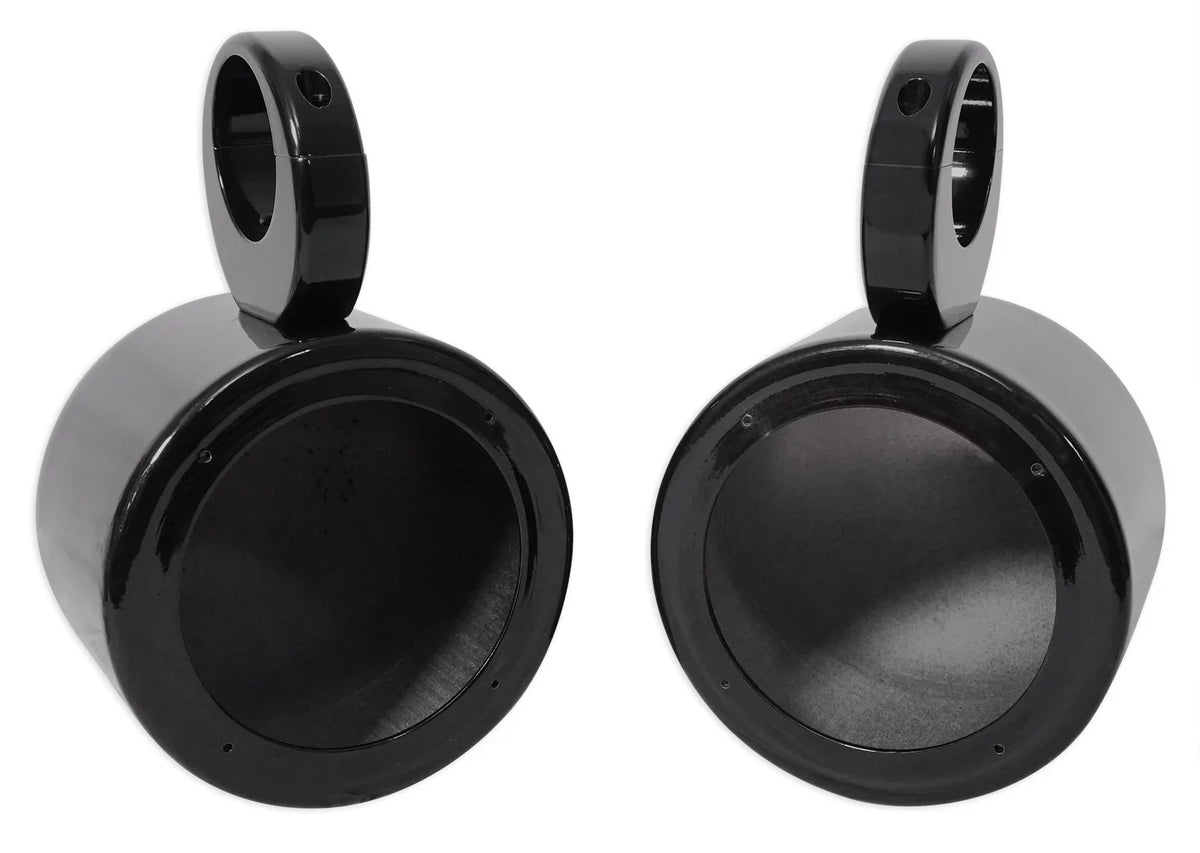 Rockville Speaker Mount 360° Black Swivel 2) Pods Surface Aluminum 5.25" MAC525B