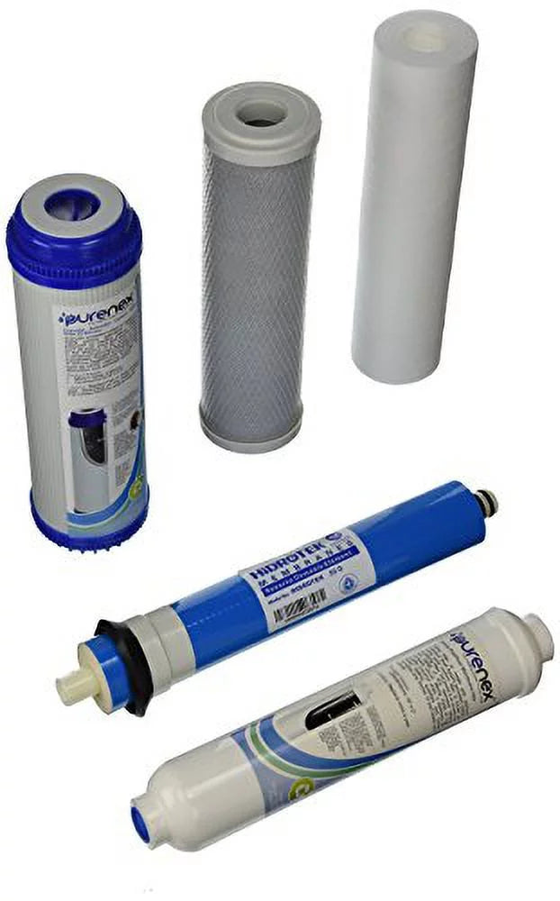 Membrane Replacement GPD Reverse RO Industries with Set 1C-1GAC-1S-1I-1M50 50 Inc-Purenex Filter Osmosis IPW
