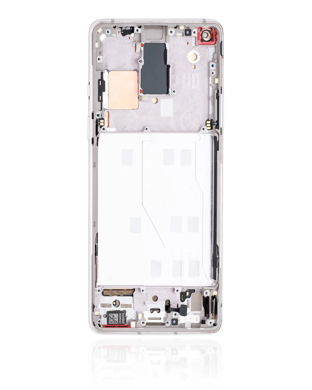 (Refurbished) OLED OnePlus 5G Compatible Replacement For 8 (Non-Verizon With Assembly Silver) UW / Frame 5G Frame) (Polar