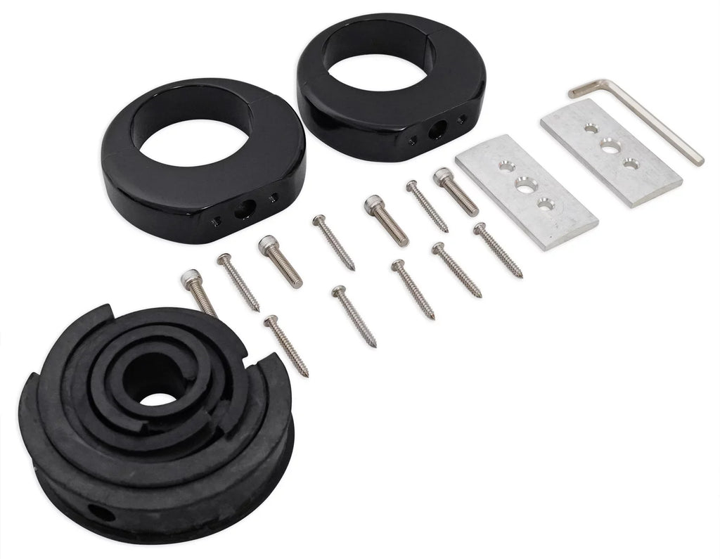 Rockville Speaker Mount 360° Black Swivel 2) Pods Surface Aluminum 5.25" MAC525B