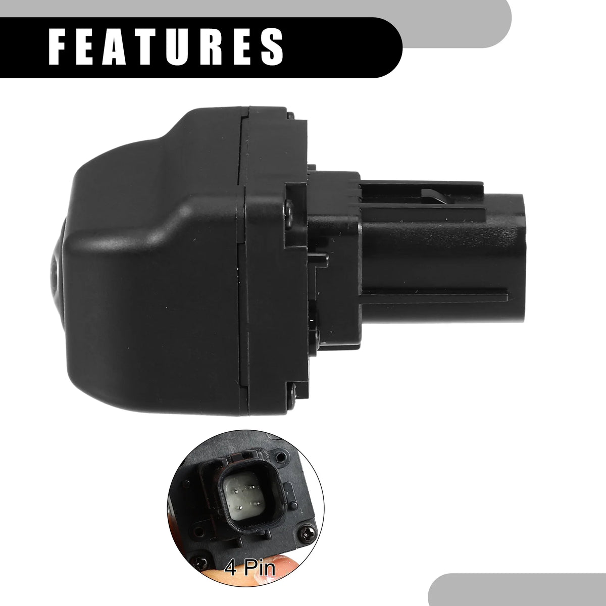 Up No.86790-0P020 for Plastic Black View 2008-2017 Camera Rear Alphard Back