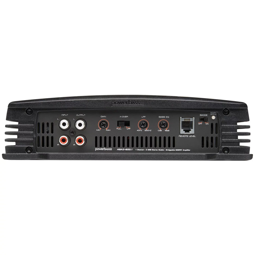 AB Amplifier, W Powerbass Channel, Car ASA3 1200 600.1 PMPO, ASA 1 Class