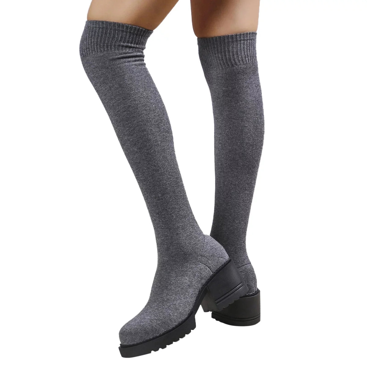 Length Work 11 Women Ladies Buckle Women on Heeled for Winter Long Sock PMUYBHF Boots Boots Pull Knee Minimalist Boots Boots Boots Size Snow Waterproof