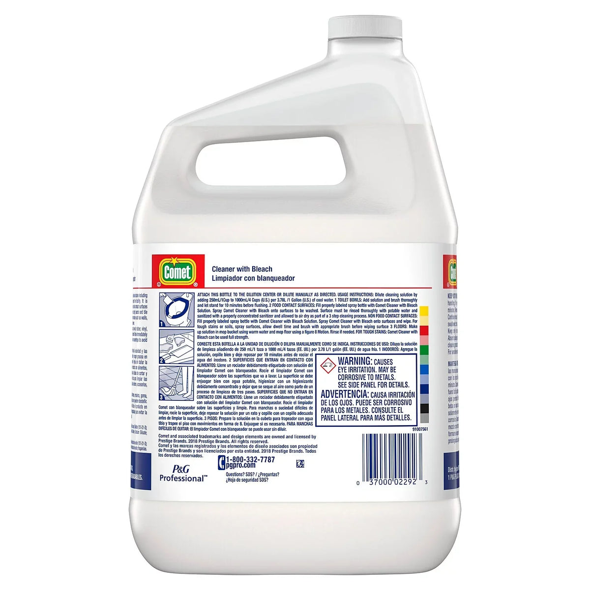 Cleaner Liquid, Bottle One Bleach, Comet Gallon (02291) with