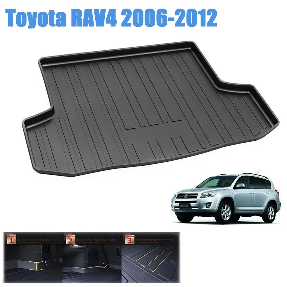 Carpet Rear 2006-2012 RAV4 for Liner to Install Easy Trunk Mat Car Cargo