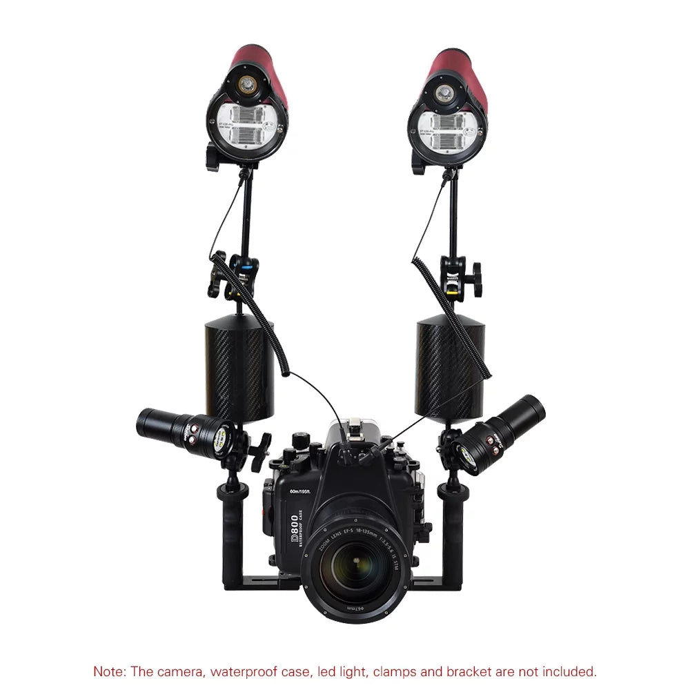 Optic with Housing Underwater Max. ST-100-Pro Photography Diving 5600K Diving for 100m328ft Case Flash frogs Strobe Sea Waterproof Cable