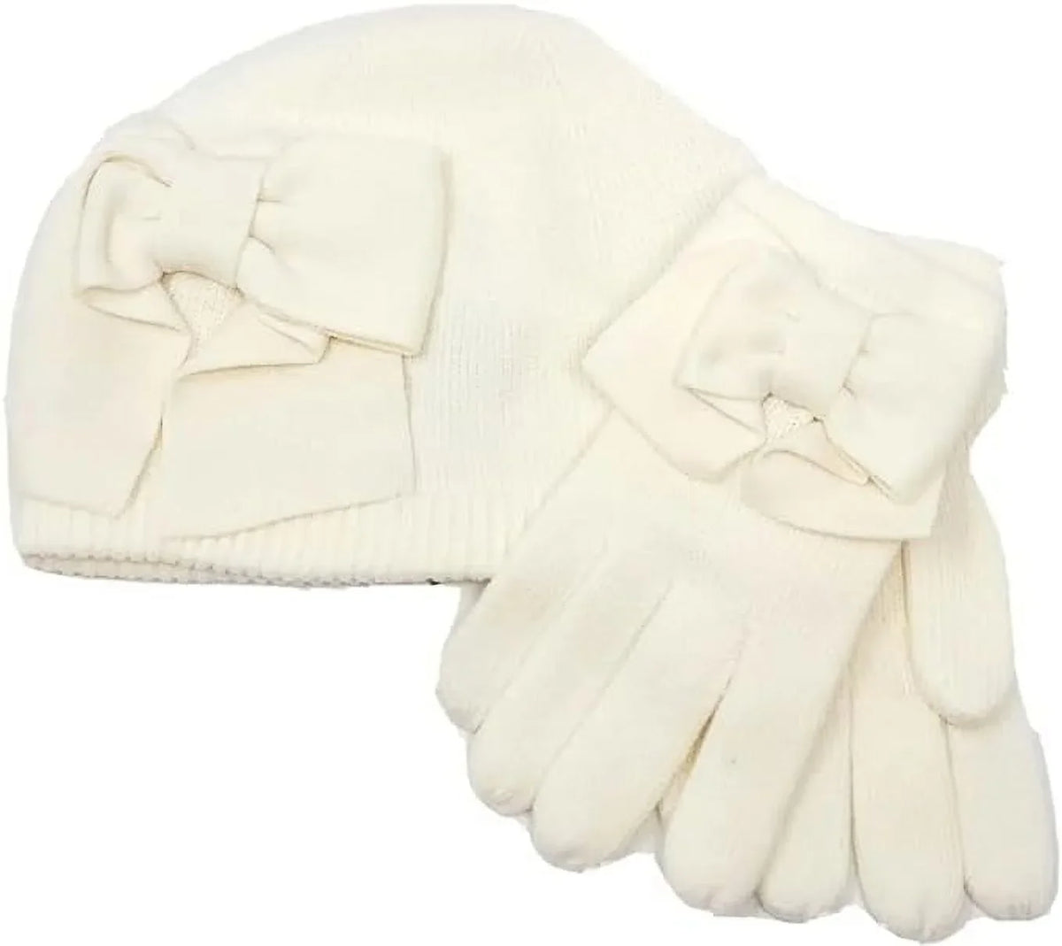 Cream Ladies Spade Gloves Gift Bow Box And Hat Kate Winter York Set