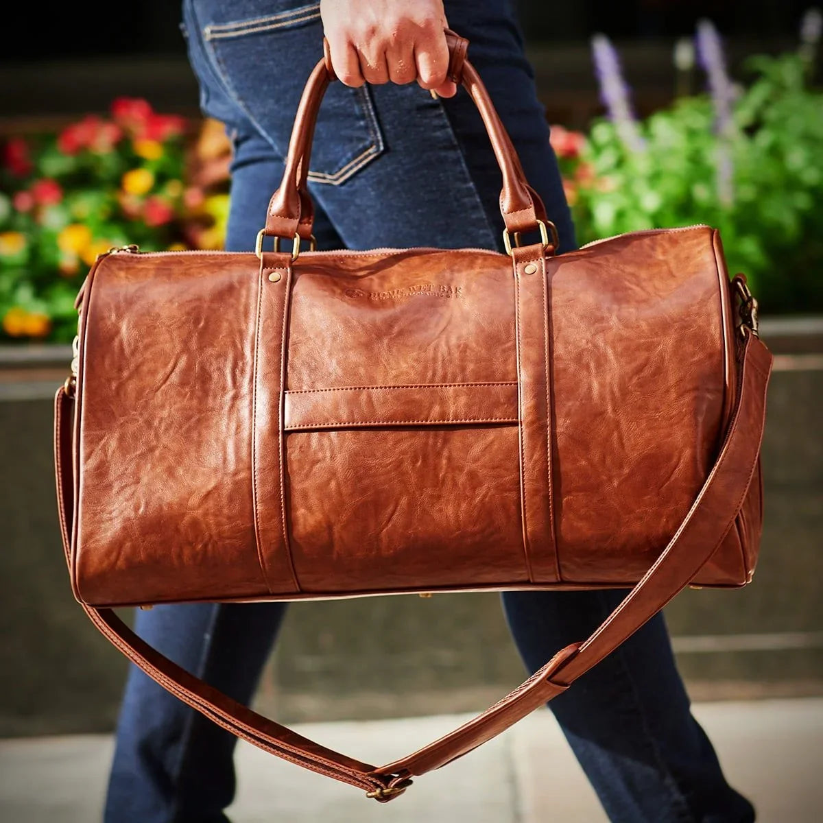 Weekend Brown Bag Large Theodore Suitcase Mens Strap with Duffle Bag,