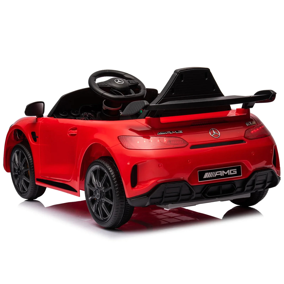 Car! Sports Dual -Benz Sports Drive Experience our of 26.9 realistic - thrill LEADZM Car Red - - 12V the 4.5Ah driving