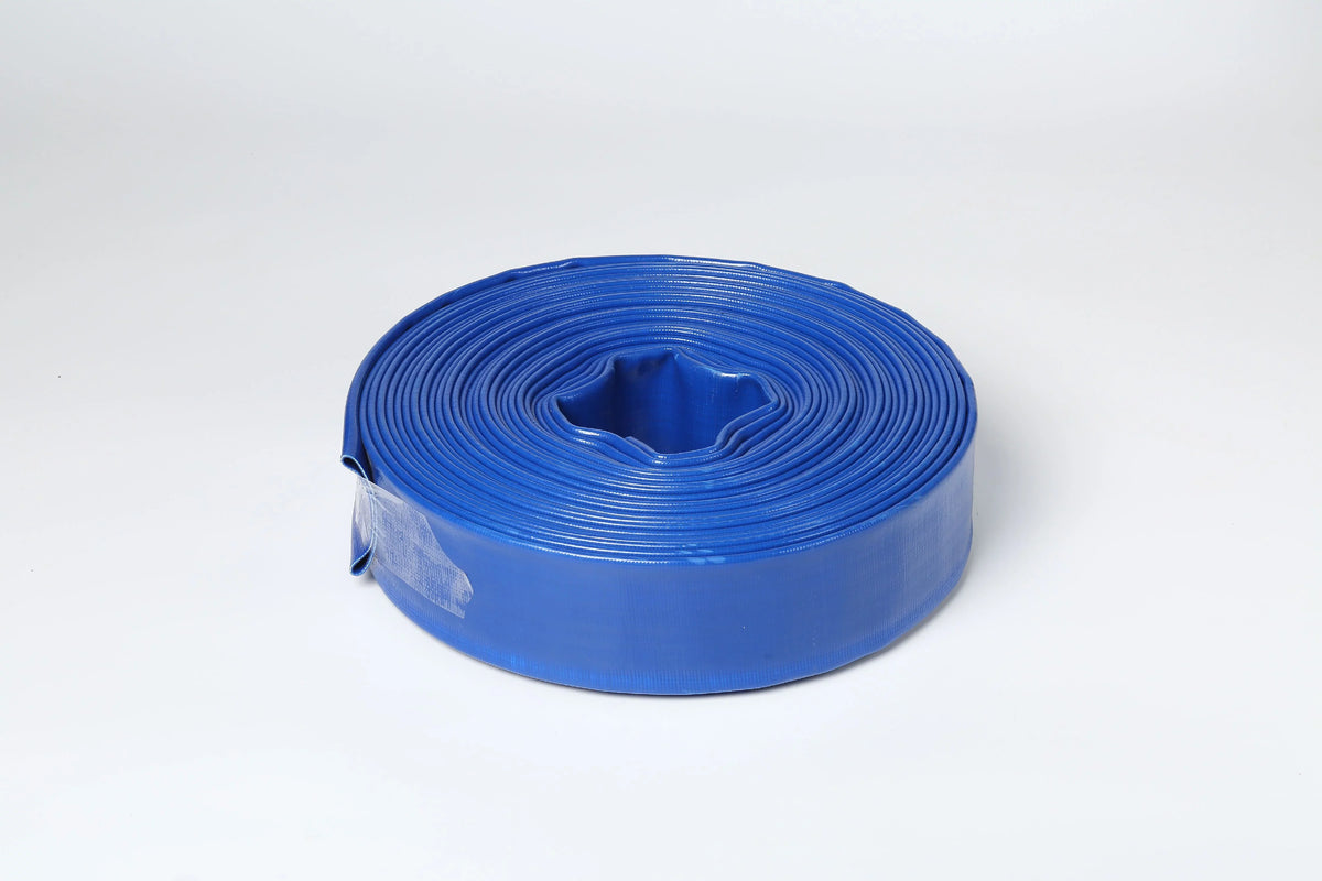 x (100) Discharge Hose Flat ft 1.5" and Duty PVC Lay In Pump 100 Dia Sump 1-1/2" Backwash Bar Heavy 4