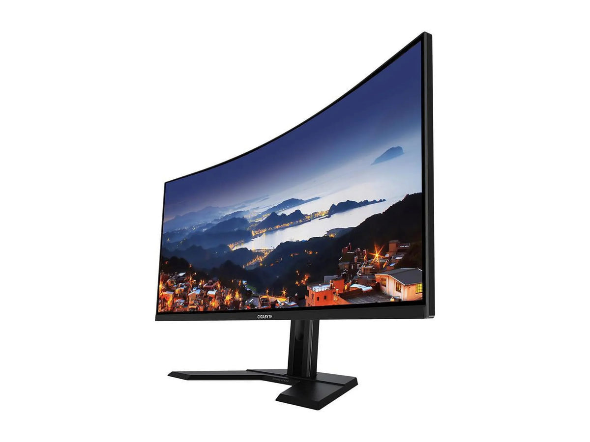 A-SA 1440 Display 2x 2K (MPRT), 90% VA 1ms x G34WQC UWQHD 1500R Gaming DisplayPort Premium, DCI-P3, 2x 2.0 Monitor 144Hz FreeSync 1.4, HDR400, HDMI GIGABYTE 3440 Curved Display, VESA 34"