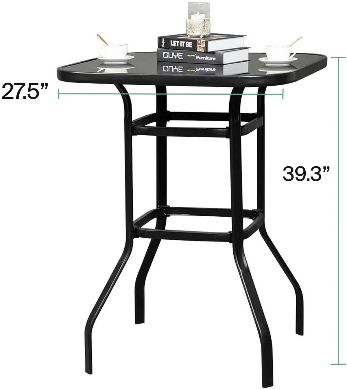 Bar Glass Layla Weight Table Light Bistro