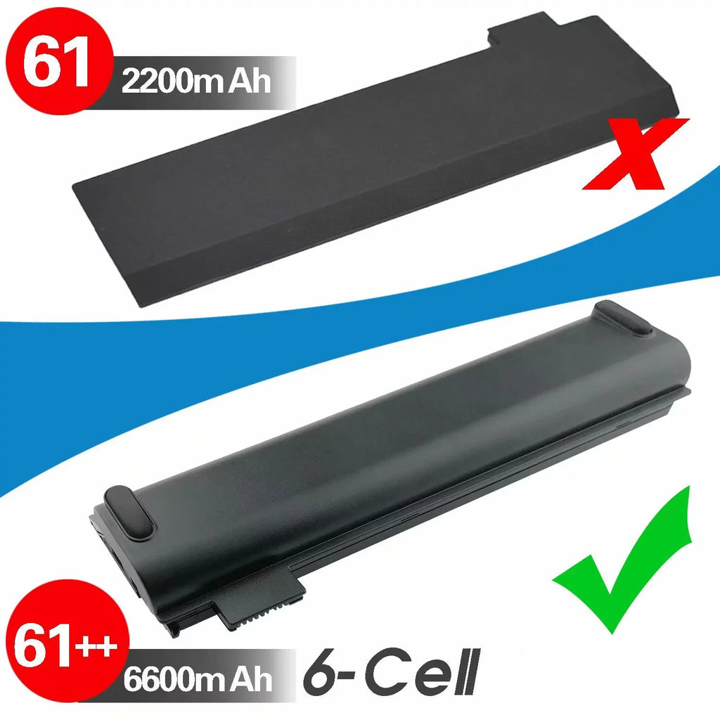 Laptop with Series Compatible ThinkPad 61++ Lenovo Replacement (10.8V Battery T470 EBK T580 01AV428 72Wh) A475 A485 01AV427 01AV492 P52S T570 P51S TP25 T480