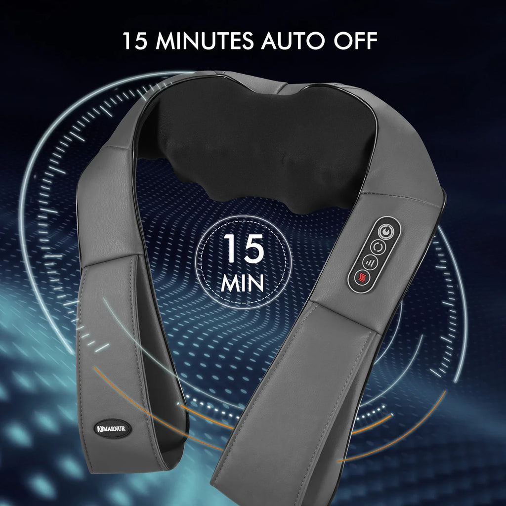 Heat Shoulder Full-body, Massager Deep and Massager, for Gray Neck MARNUR Kneading with