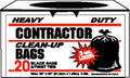 Count 50" Contractor Each 3 Garbage Bags, Mil Black Bushel x 32" 7 20