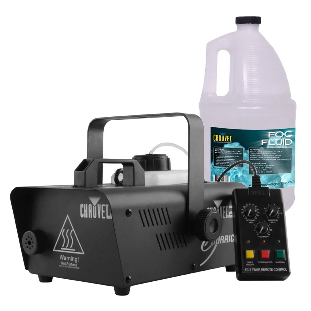 Chauvet Chauvet Fog Package Machine of Hurricane Juice with 1200 Fog DJ Gallon