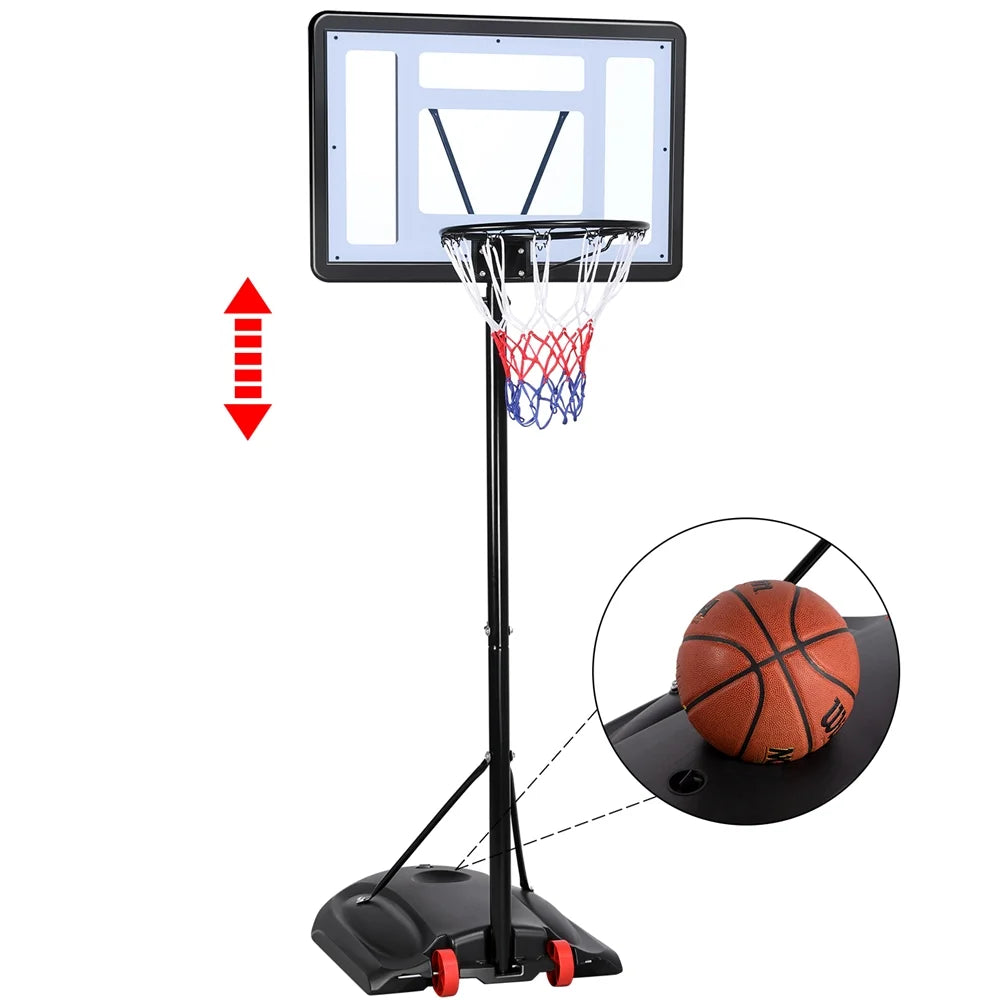Youth for to System Portable Basketball with Wheels Junior Kids, for Outdoor Junior Ft. 8.2 and Renwick and Up Indoor