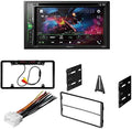 Double F150 Receiver Pioneer AVH-241EX Car Digital Camera/Installation 1999-2003 Media Kit/in-Dash 6.2" Stereo AM/FM with Bundle Touchscreen DVD/CD for DIN W/ Bluetooth/Backup KIT4749