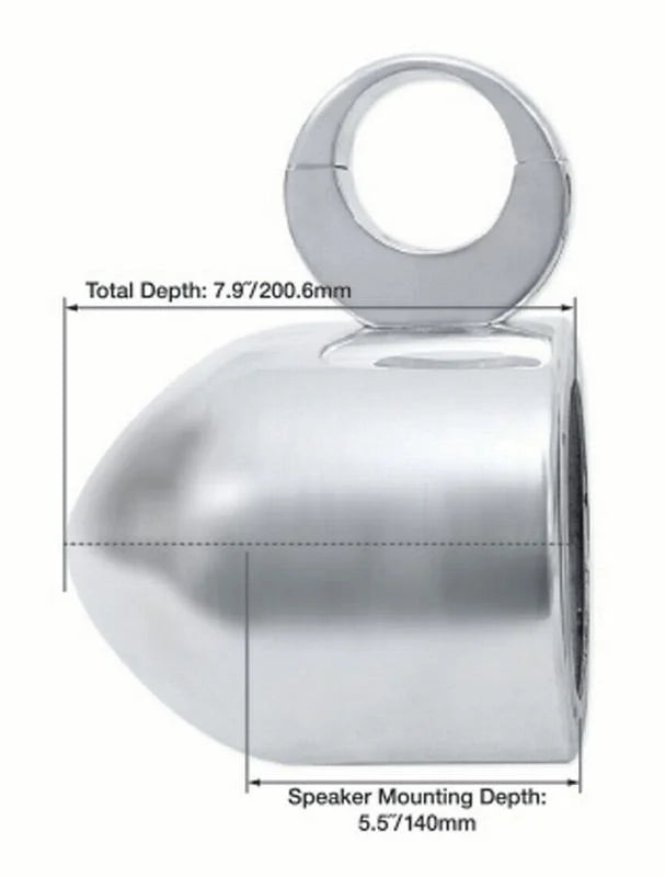 Rockville Speaker Mount 360° Black Swivel 2) Pods Surface Aluminum 5.25" MAC525B