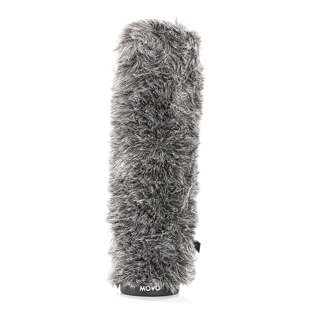 '- Up Long 18-23mm 10.6" Rigid Windscreen In Ws-g270 And Gray Diameter Dark Furry [27cm] To For Microphones Movo