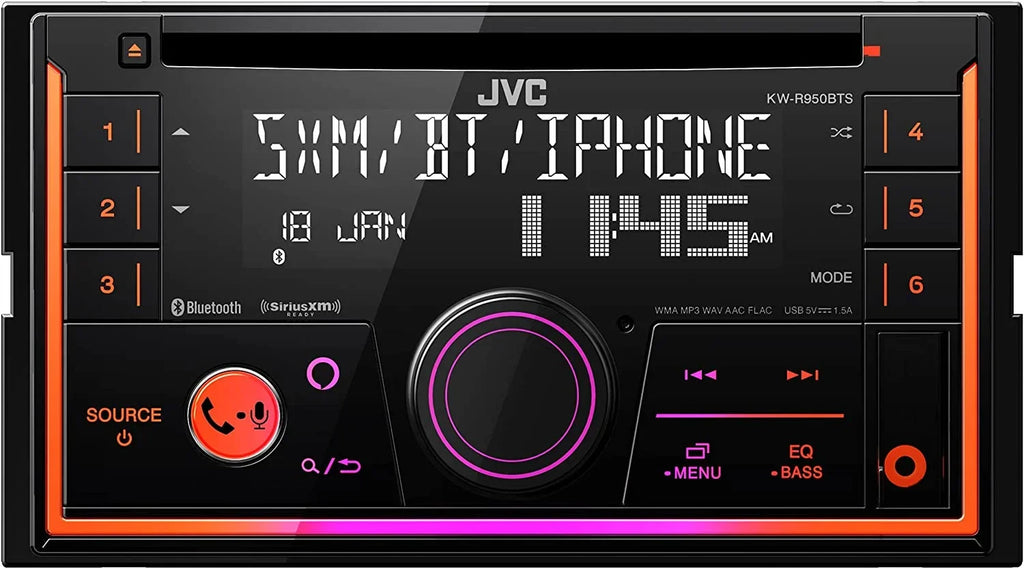Ready) Stereo Receiver Bluetooth DIN Alexa Car with In-Dash and Double Built-in (SiriusXM CD KW-R950BTS JVC