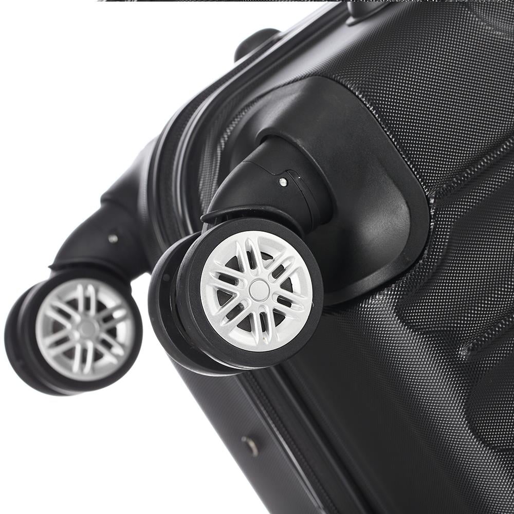 Lock Black With TSA Hardside Piece Set Luggage Lightweight SalonMore Spinner 3 Bag