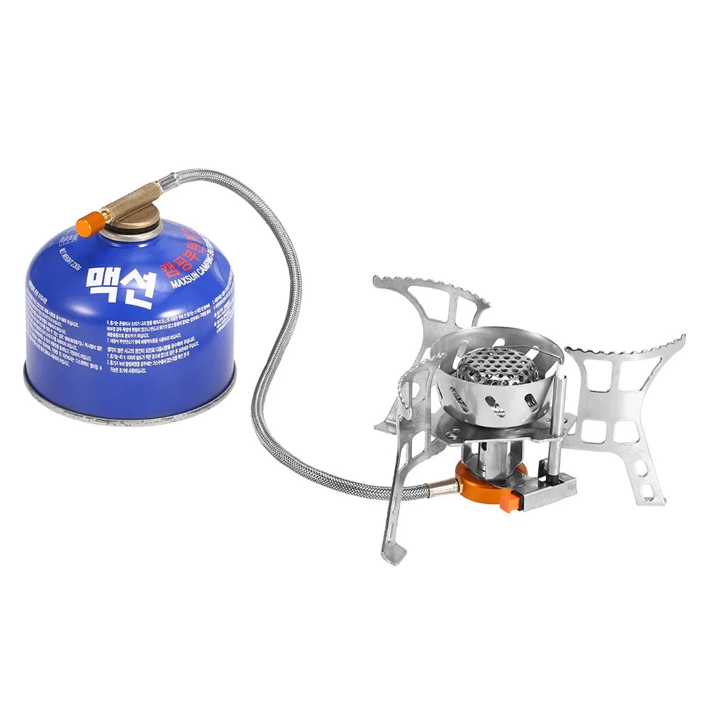 Gas Gas Windproof Adapter Split Head Camping Cooking Portable Foldable Conversion with Meterk Outdoor
