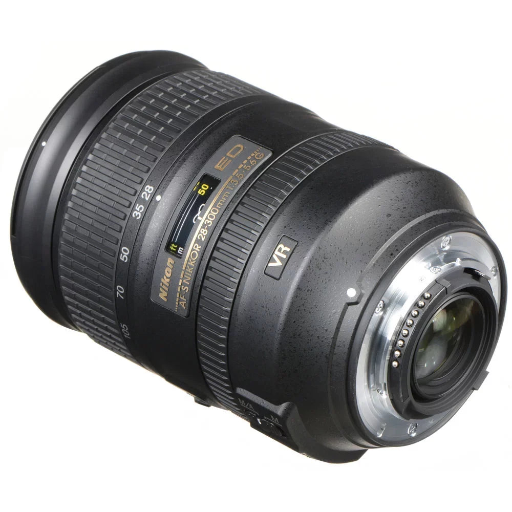 Padded + NIKKOR (2191) + Macro Lens Filter Nikon FL Kit Cleaning Lens f/3.5-5.6G ED CPL, VR Case AF-S Lens 28-300mm UV, + Intl with Cap + Filters Keeper + Kit Tulip Hood Lens