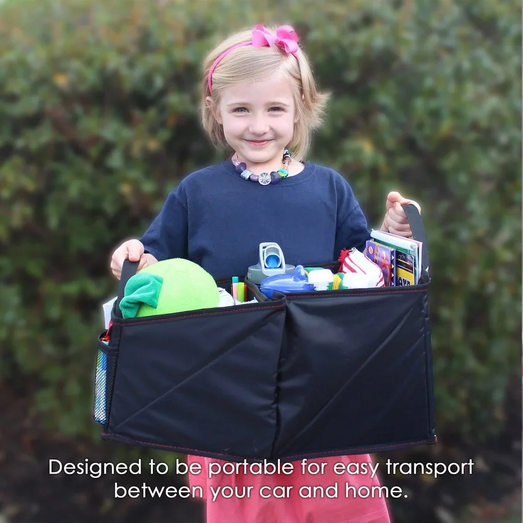 with Lusso Car Games Toys, Maps, Magazines, Gear and for Compartments for Featuring Storage Tissues, Seat Stitching Great Adults, More Kids Organizer Black Documents, 8 Books, Front/Backseat