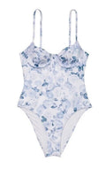 Secret Victoria's White Size Swimsuit Wicked Piece Blue One Essential NWT Toile X-Large Rose