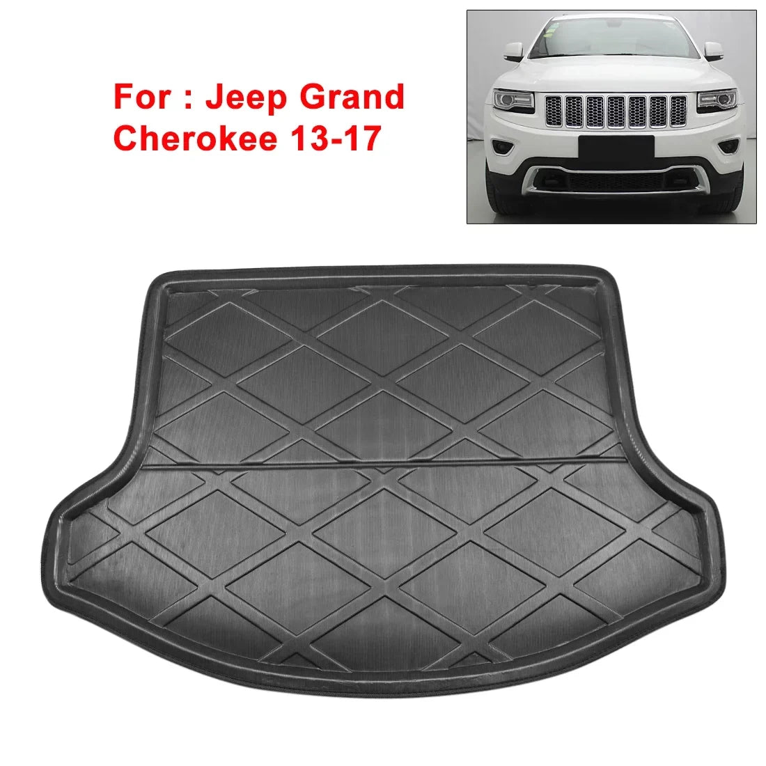 2016 2017 2013 Tray Trunk Floor Black Cherokee for Jeep Grand Rear 2014 Mat Liner 2015 Cargo Boot