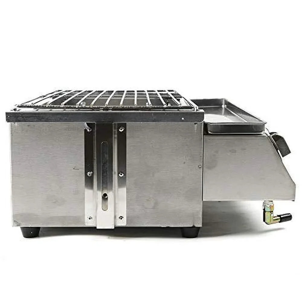 Burner for Gas Steel - Steak,Ribeyes,Picnic,BBQ Steak Vertical Propane Outdoor Infrared Propane Gas Cooking,Stainless Efficient Single Grill Grill,Perfect with Grill Portable Heating