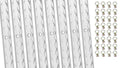 Aluminum Stainless for Down L-Track Heavy Vans Tie L-Track Enclosed Trailers 4ft w/ Duty (32 System Ring Stud Pcs) Steel (8 Cargo and Pcs)