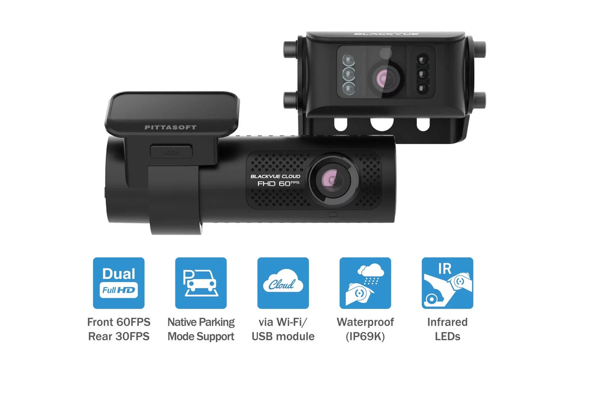 Card WiFi Front + 1080p With Cloud-Ready Dash DR770X-2CH-TRUCK & Cam 64GB GPS 60FPS Exterior BlackVue Waterproof |