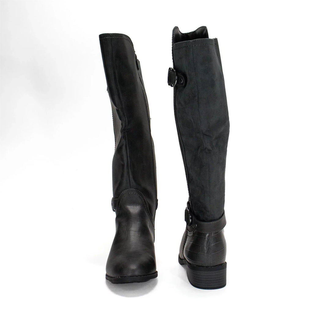 Extra Women's Boot, Karen Scott Leandraa Calf Riding US M Wide Grey,8