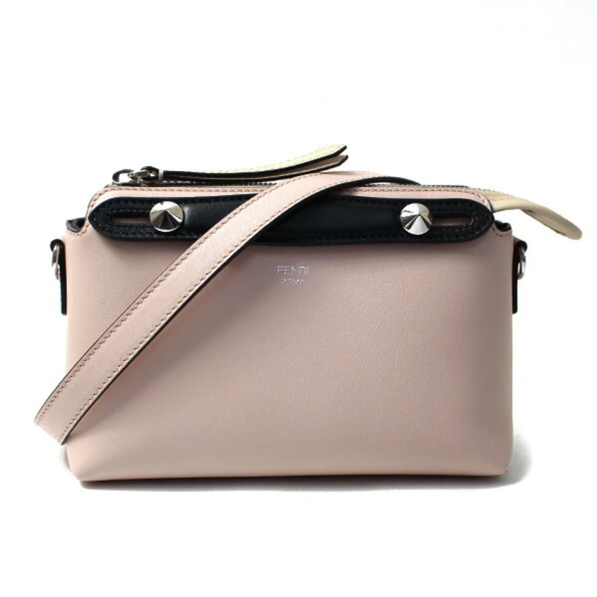WAY Beige 5QJ 8BL145 Light Pre-Owned Pink Small BY Bag Shoulder FENDI (Good) Way the Women's F1D5B Boston THE By 2Way Black