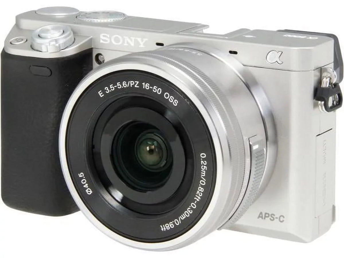 a6000 w/ Camera Mirrorless ILCE6000L/S 16-50mm Alpha (Silver) Lens Digital