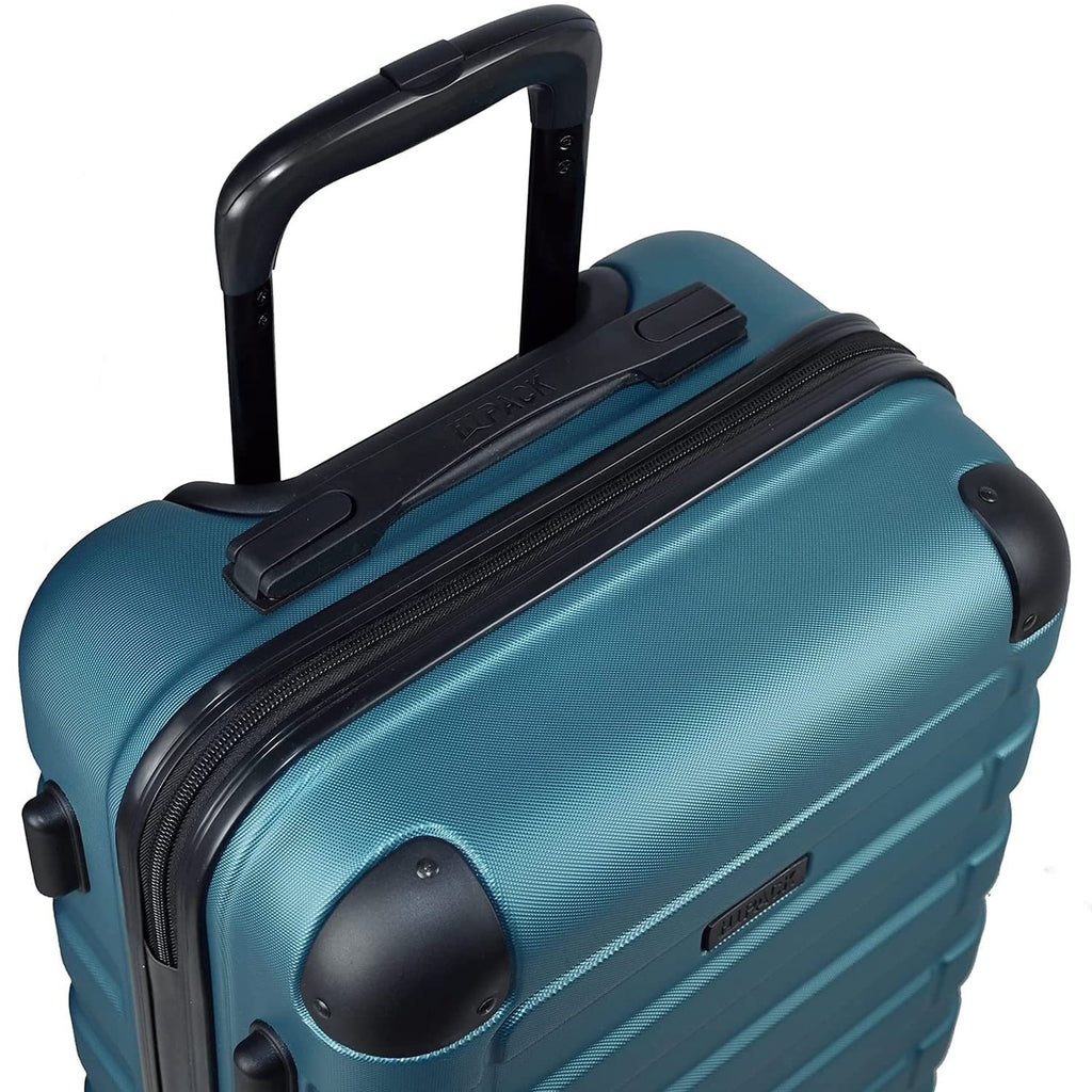 Suitcases Hipack Turquoise, Prime (20/24/28) Luggage Spinner Set with Wheels, 3-Piece Hardside