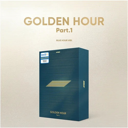 HOUR CD : (BLUE Walmart K-Pop Box PART.1 GOLDEN HOUR Set Exclusive ATEEZ - VER.)