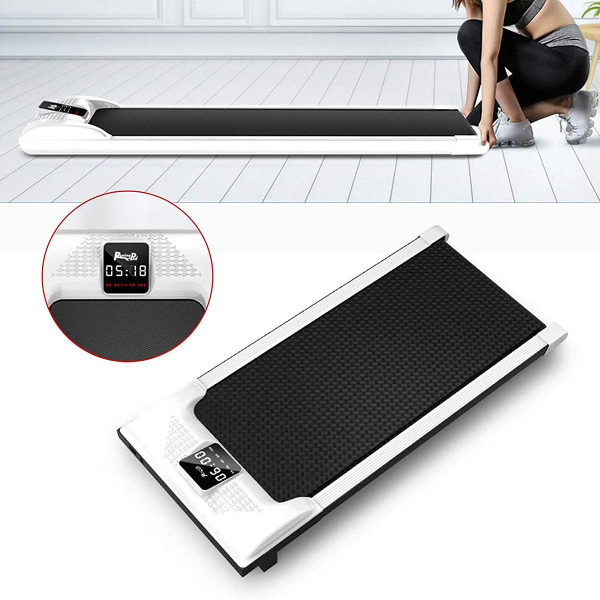 Miumaeov Machine Portable Fitness Treadmill Office Home Pad Walking Mute Running Electric