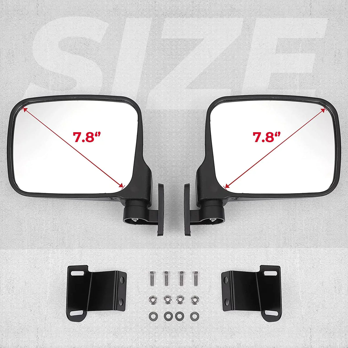 Kemimoto Side with Polaris UTV 900 500 570 Rear View Mirror Ranger 2015-2022 Compatible Mirrors