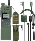 Charger Foldable Talkie Full mic,18.8 inch Programming Walkie Shoulder Long Radio ABBREE&BaofengAR-152 Cable Rechargeable with Two 10W and Antenna,USB AR-152 Tactical Bag Kit Cable,AR-152 Range Way