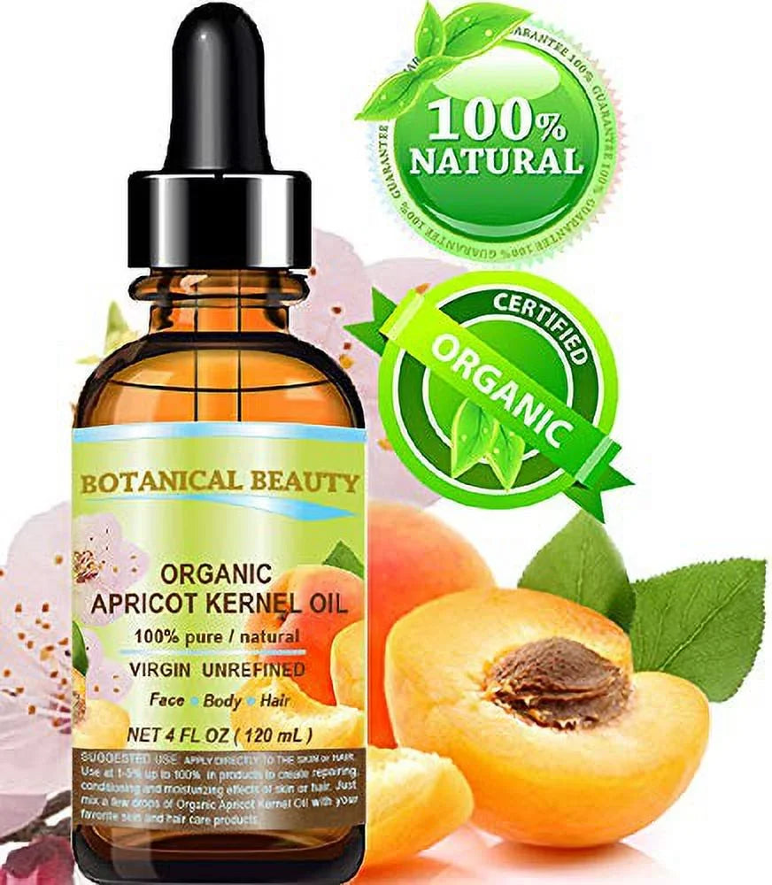 % Hair, 4 Pressed Kernel Dry Cold Oil Nail 100 Cracked Care. Organic Ecz. Virgin And For Natural Unrefined Body, Apricot Oil Fl. Australian Carrier Skin, Face, Lip 120 Hands, Ml Pure Rosacea, Oz.-
