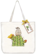 Bird Cactus Bag Tote Thompson Lake Canvas Mary