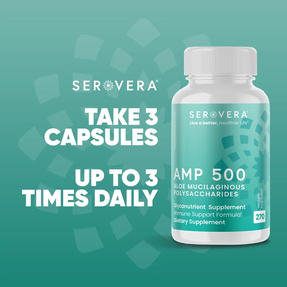 Supply Veggie Support 500-Immune L-Glutamine-270 for AMP Health-Immune Months Supplement Up Caps-Gluten Colon with Free- Serovera System 3 to Modulator