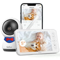 Detection 300M Monitor Night Video BOIFUN Vision, Monitor Remote & APP, Auto Motion Audio Smart Pan-Tilt-Zoom, Camera with Baby Baby with 5'' and Range, Long Track, 1080P, Two-way
