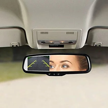 OEM-Style Replacement Monitor Universal screen Rearview 3.5-inch camera Mirror w/ back and up