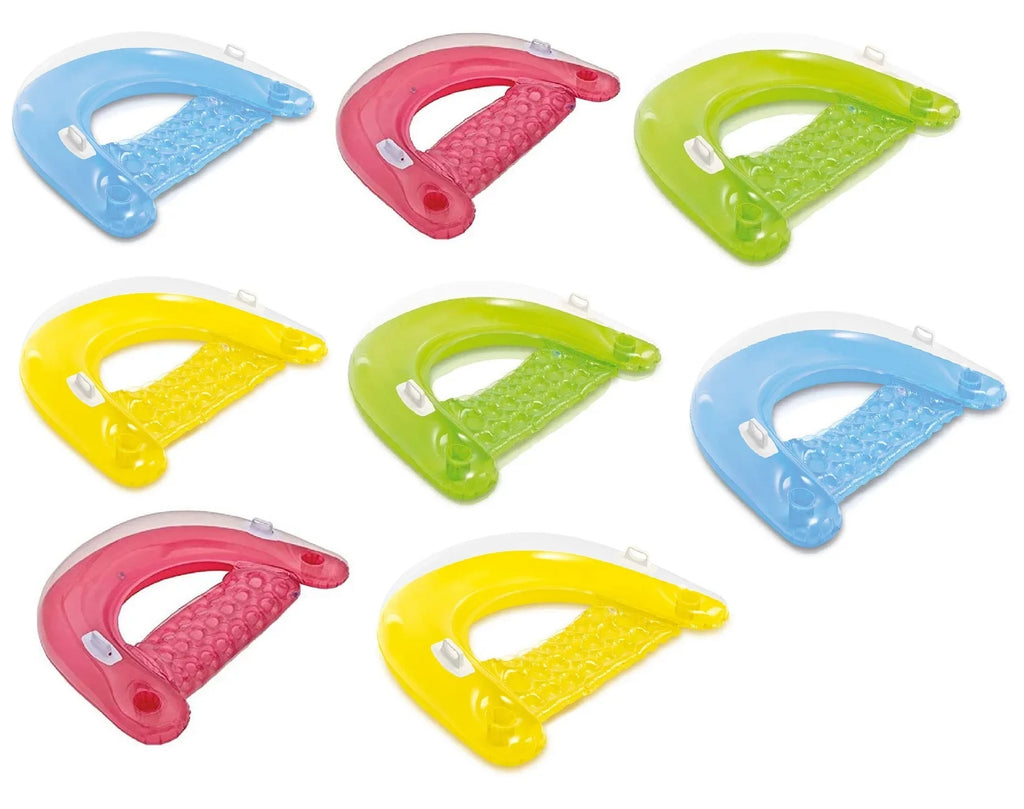 Vary) Sit Float Floating Pack 8 (Colors Lounges Intex 'N Pool Inflatable Colorful